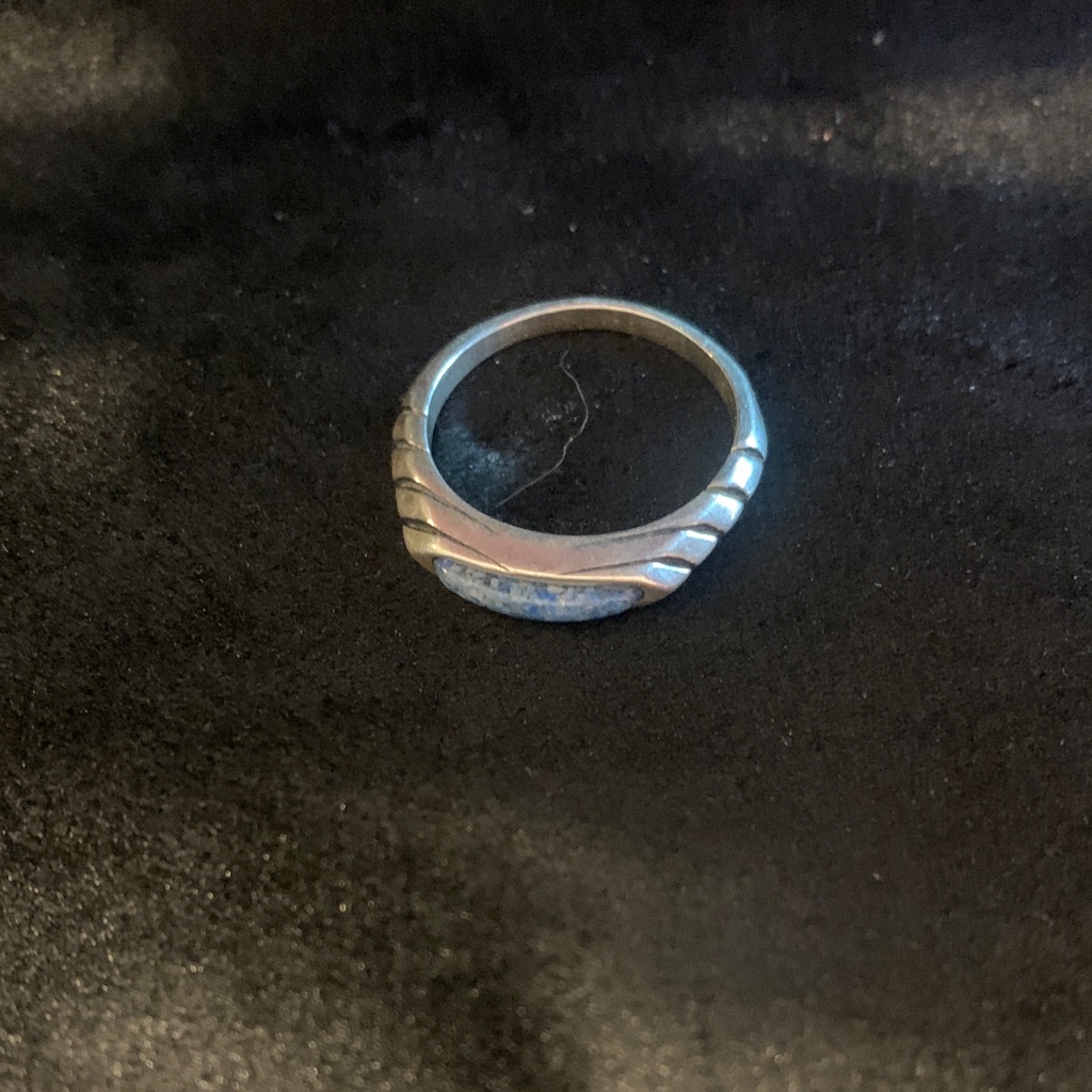 Carolyn Pollack Silver Textured Wave Band Ring